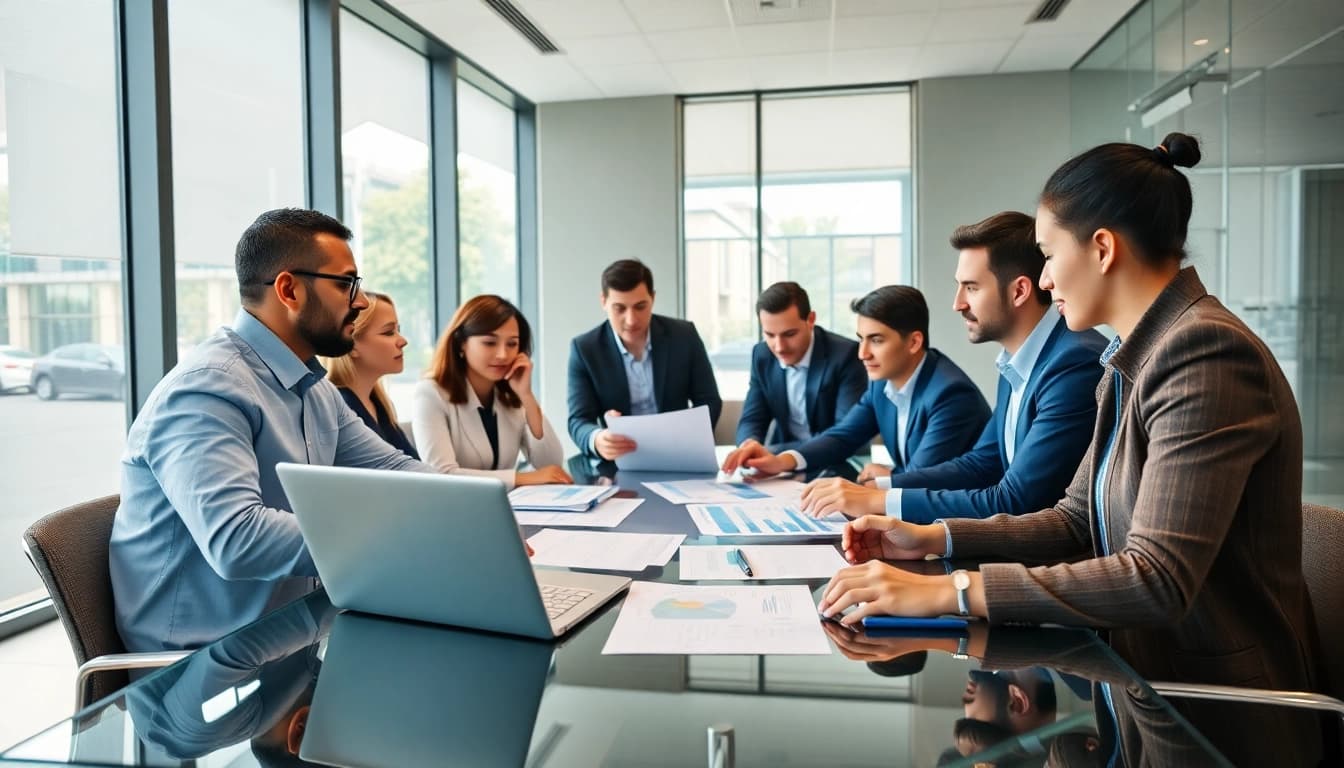 Enhance your Acquisition Planning with a productive business strategy meeting model showcasing collaboration.