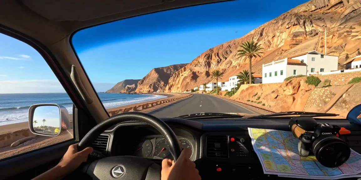 Agadir Car Rentals road trip adventure with stunning coastal views