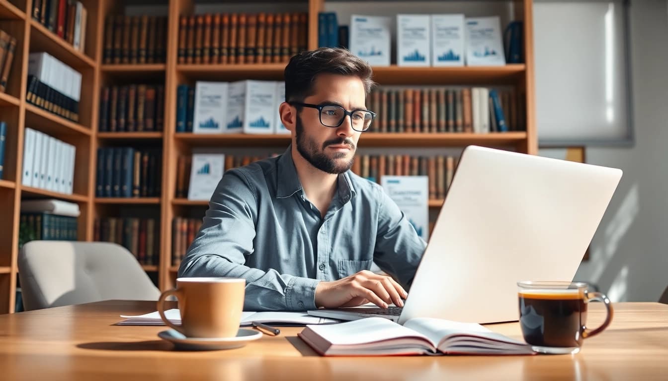 Visualize registration and certification in Federal databases with a focused consultant working diligently.