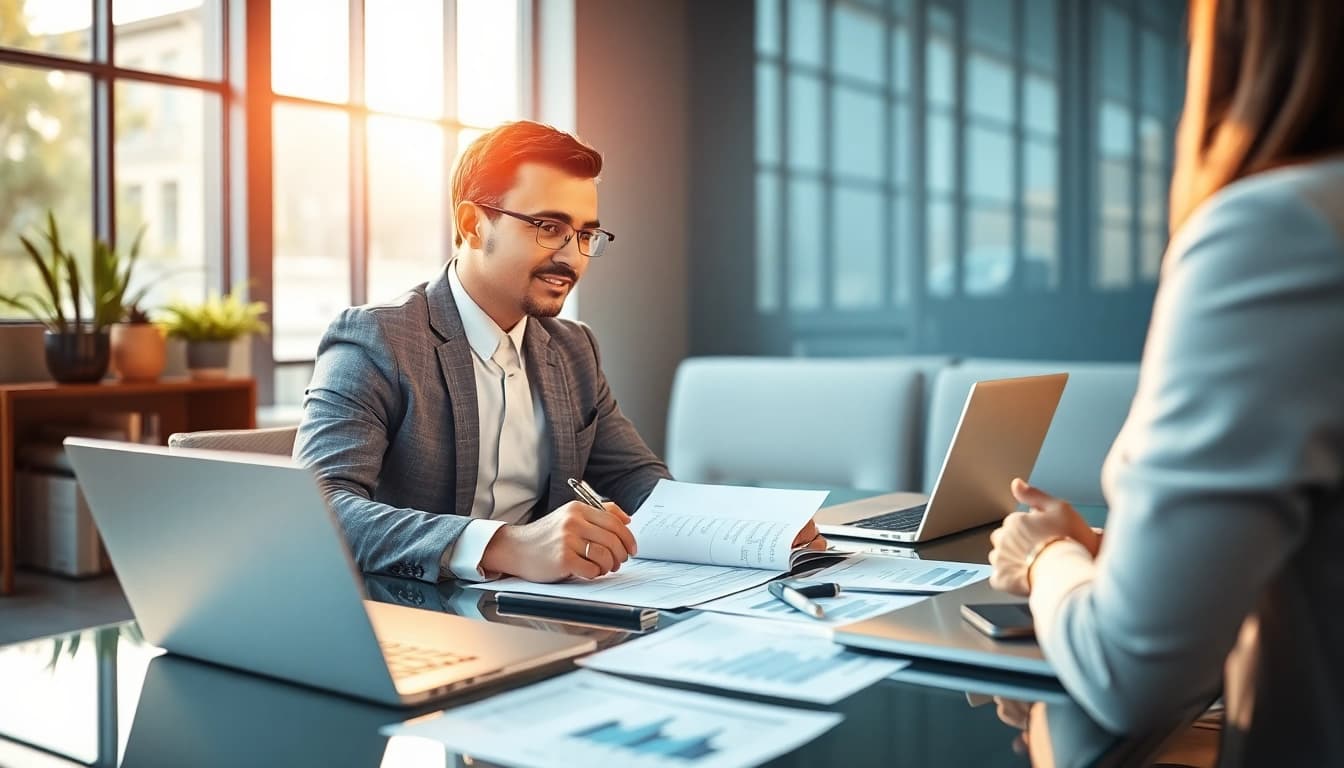 Engaging fiduciary financial advisor Reston VA guiding clients through financial planning.