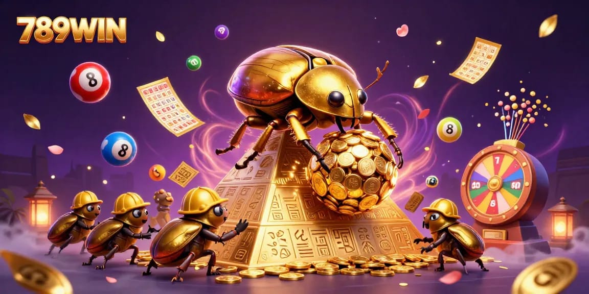 Catch thrilling rewards at 789WIN with vibrant lottery and casino elements all around!