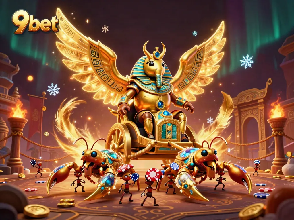 Experience dynamic gaming action at 9bet with 3D characters and vibrant casino elements.