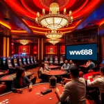 Experience thrilling gameplay at ww88 with luxurious casino tables and vibrant slot machines.