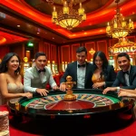 Action-packed gaming scene at kjc.football casino with players strategizing their bets.