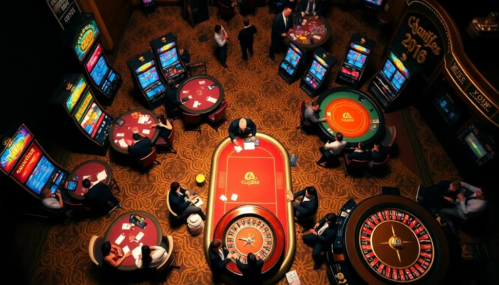 Join the excitement at https://rr88a.us.com/ with players celebrating wins at a bustling casino.