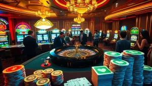 Experience the exhilaration of OXBET.GIVING by placing bets at a vibrant casino table.