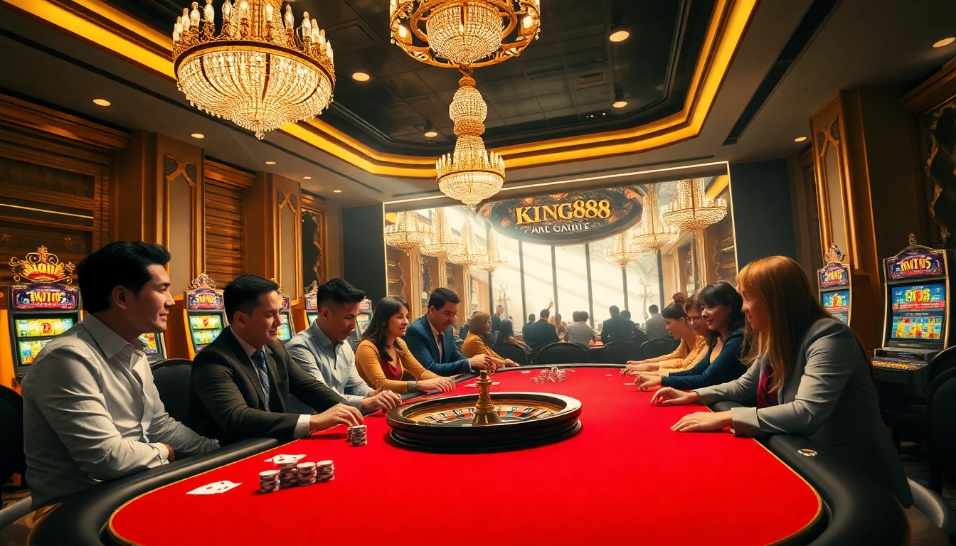 Experience high-stakes gaming at https://king88hz.vip/, where poker chips and cards abound.