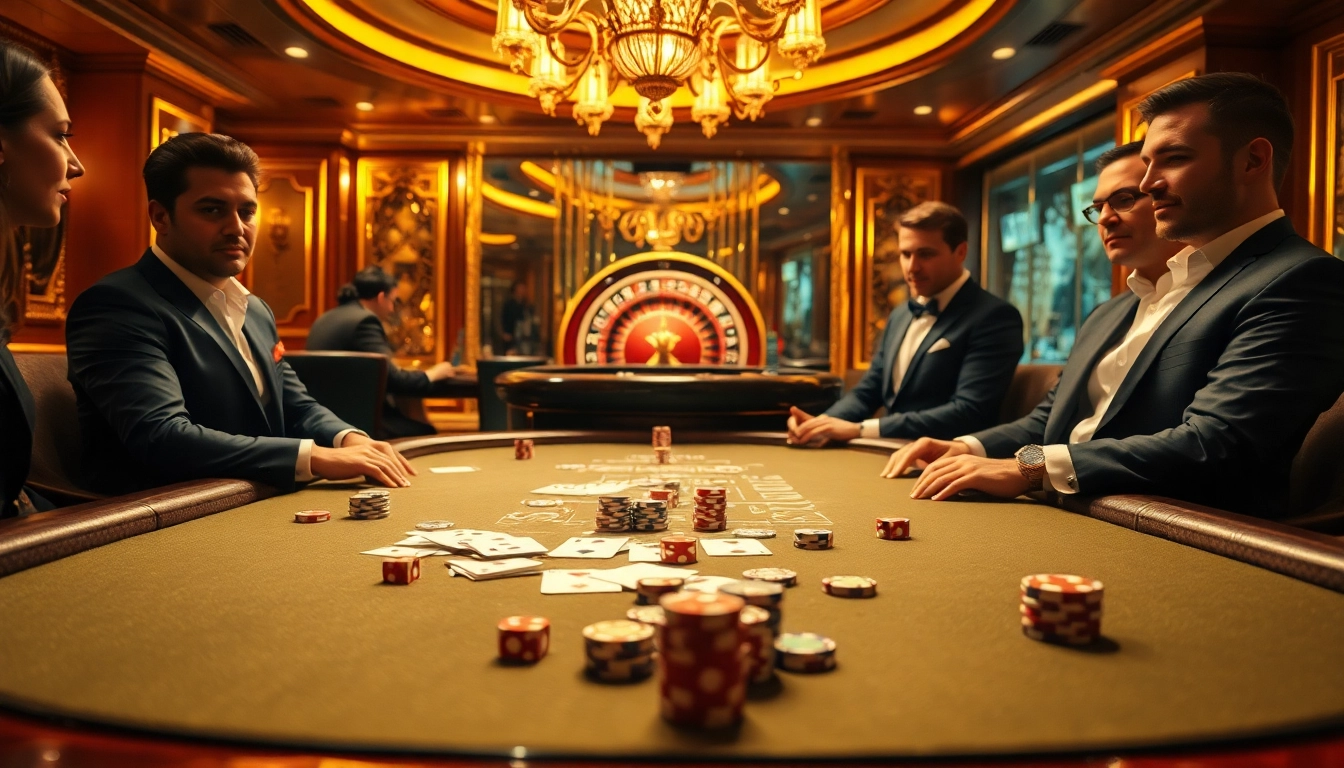 Experience the excitement of tg88 with sophisticated gambling at a luxurious casino table.