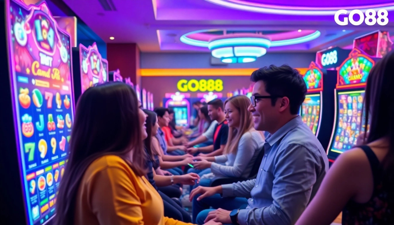 Exciting GO88 gaming experience with players enjoying various games online.