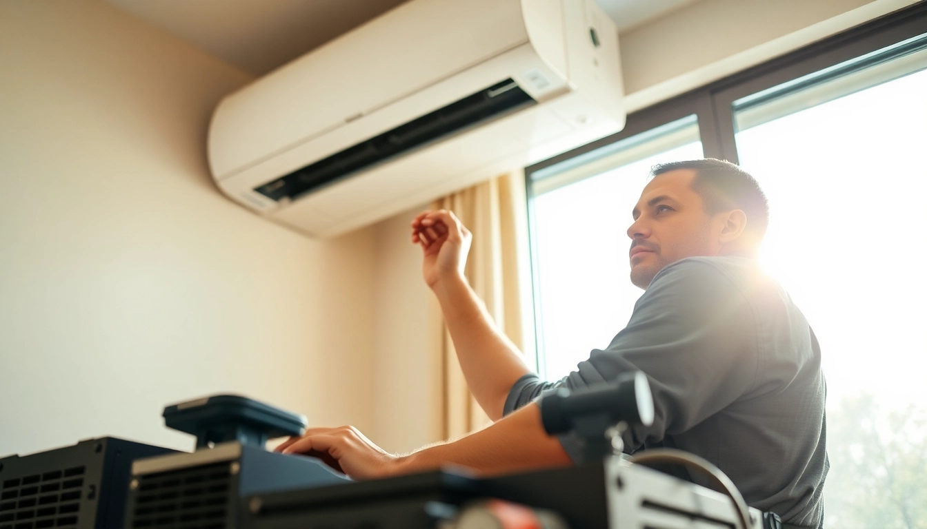 Efficient air conditioning repair in action, showcasing expert service in Tampa.