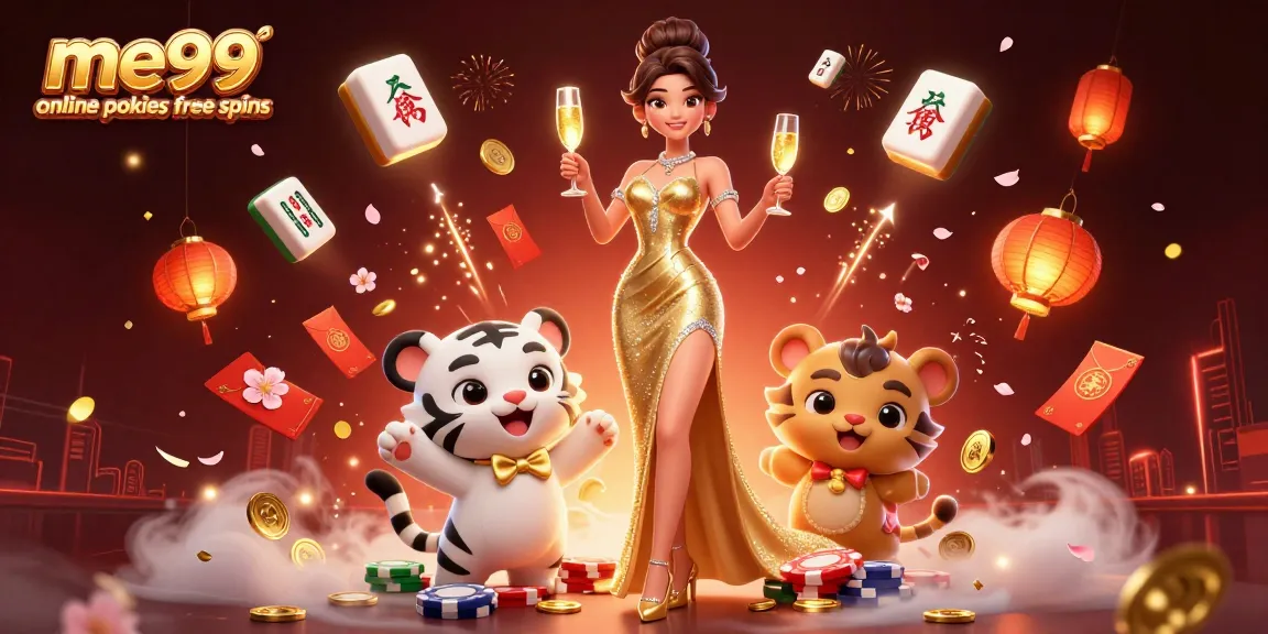 Experience the excitement of me99 online pokies free spins with vibrant visuals and engaging casino elements.