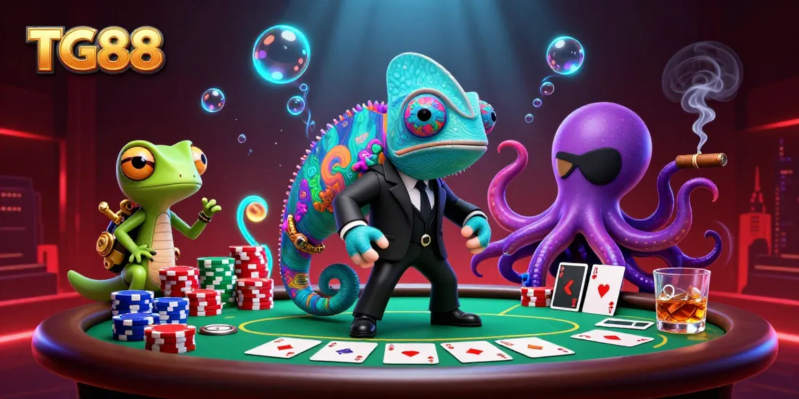 Experience dynamic gameplay at TG88 with thrilling poker action in a vibrant casino setting.