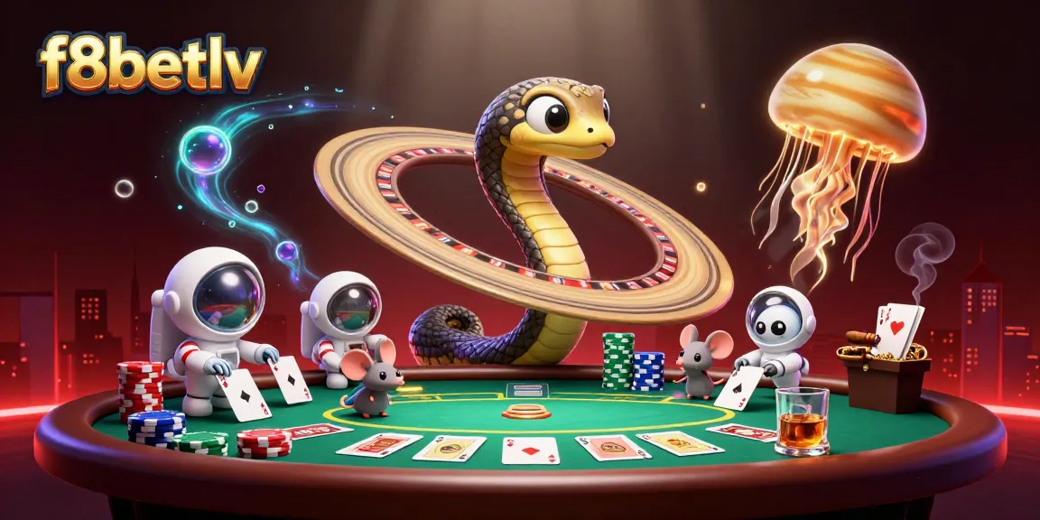 Engage in thrilling gameplay at f8betlv with unique cosmic casino scene and vibrant betting action.