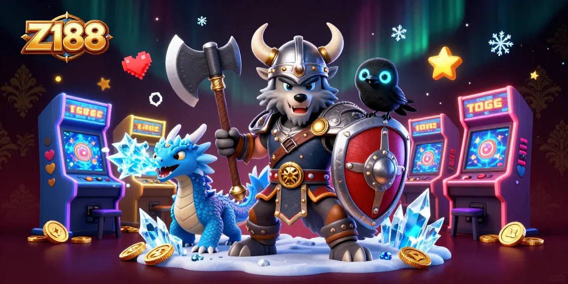 Experience thrilling gameplay at Z188 with our vibrant casino illustrated scene featuring rich gaming elements.